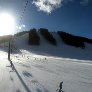 めいほうスキー場3度目！3月11日滑り納め！快晴！最高気温10度のシャバ雪